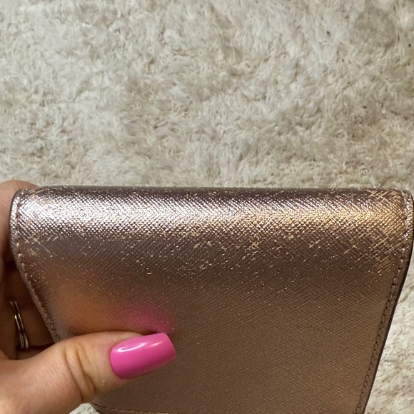 Tory Burch Emerson Mini Rose Gold Wallet - Picture 7 of 13